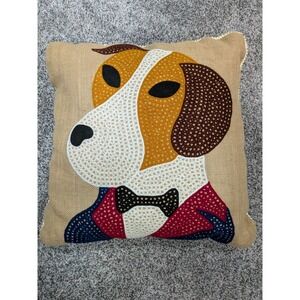 Beautiful‎ Dog Pillow Textured Design 18x18